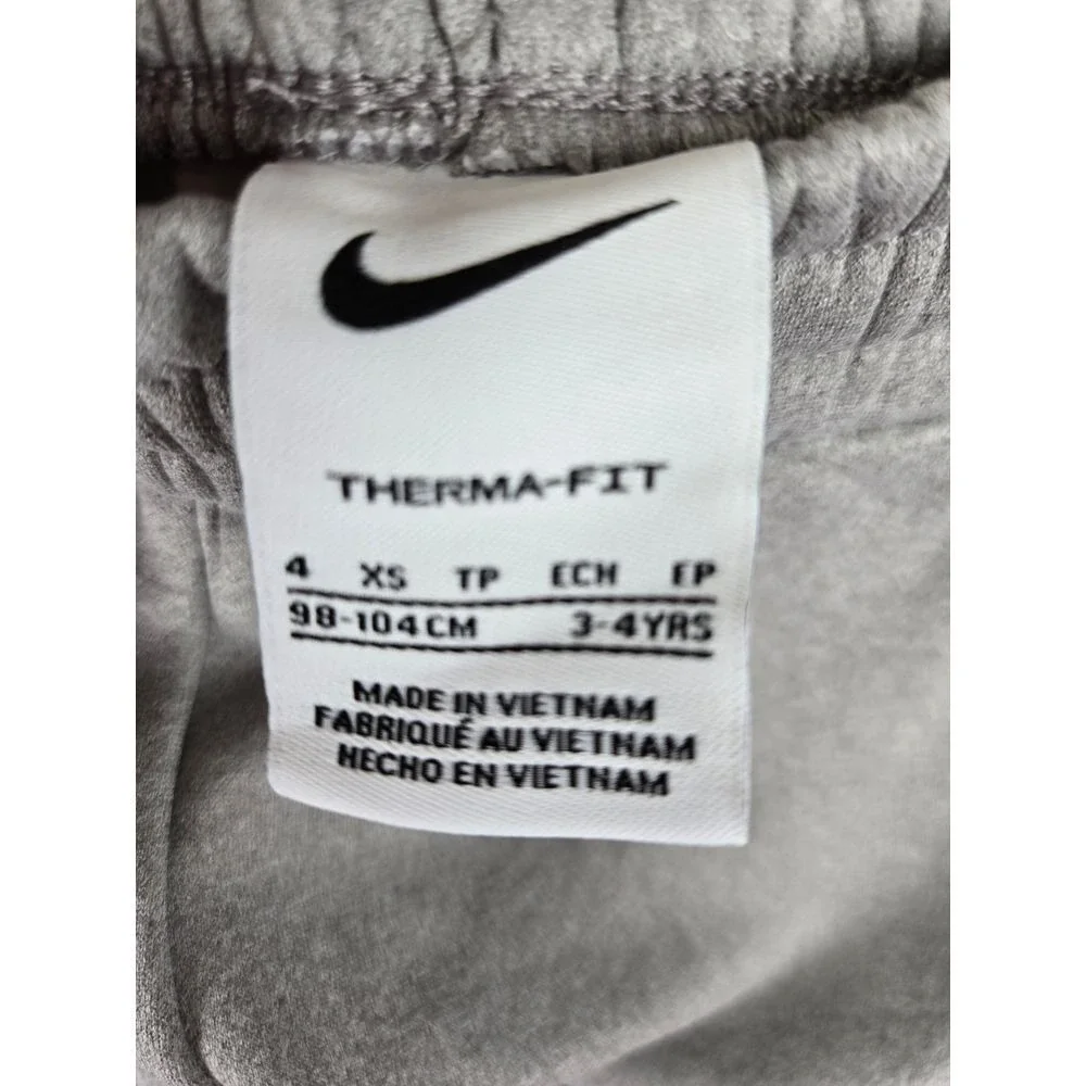 NWT Nike Kids Fleece Sweatpants Joggers Size XS 3-4Years Gray Kidcore Activewear